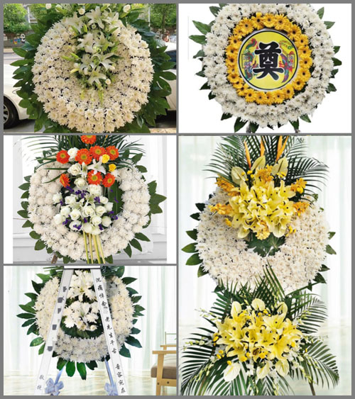 广东江门市恩平市君堂镇清湖村花圈速递